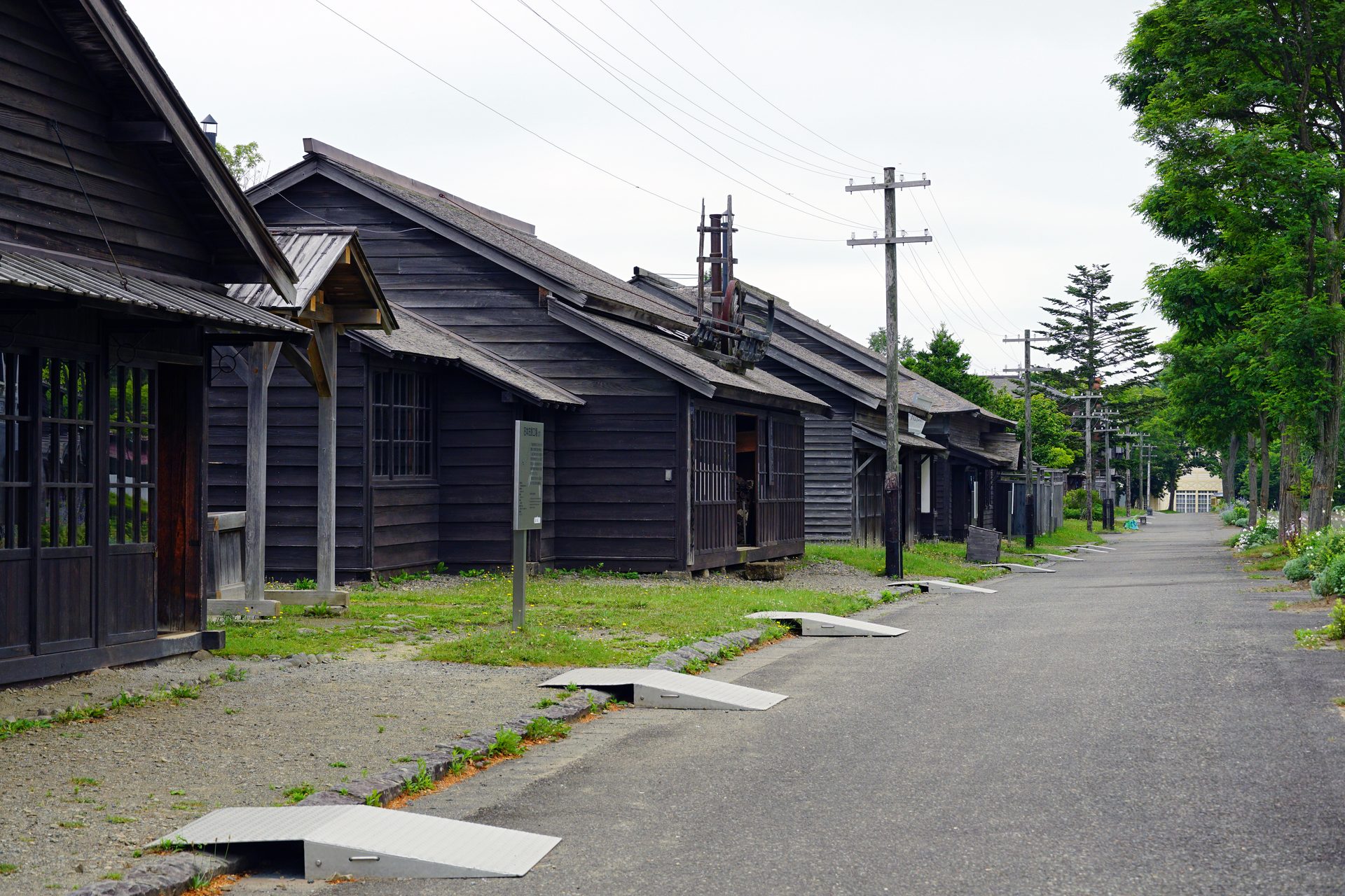 開拓の村の市街地の通り